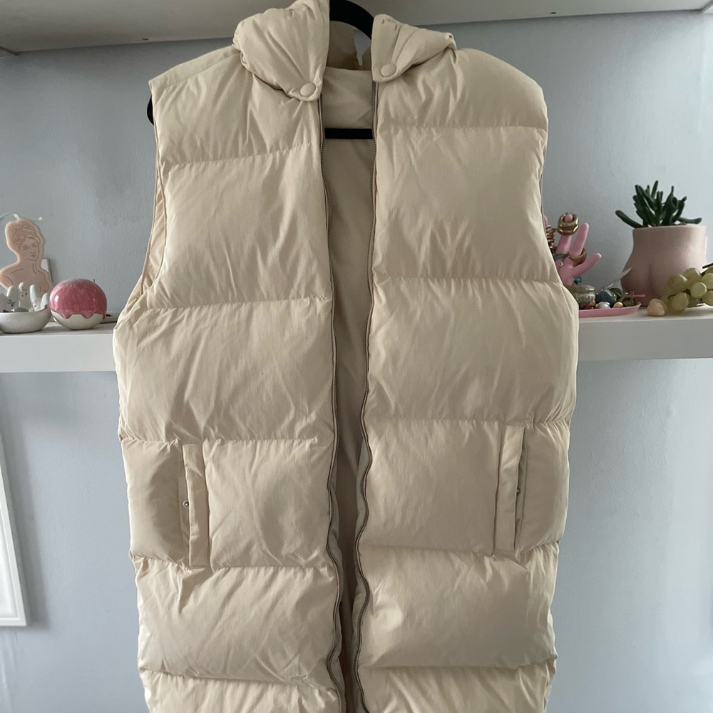 Tory Burch Longline Reversible Puffer Vest